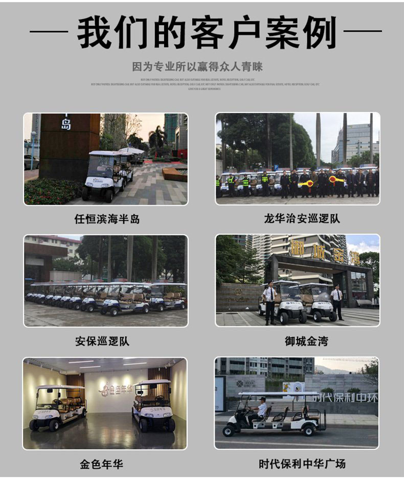 G4+2 電動(dòng)高爾夫觀光車(chē)看房車(chē)景區(qū)樓盤(pán)物業(yè)度假村(圖9)